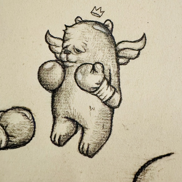 Jc Rivera "Bear Champ" Screenprint With Original Drawing, 2014 - Unframed - Picture 5 of 12